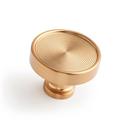 Signature Hardware Brushed Gold 1-1/4 in. Cabinet Knob 