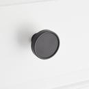 Signature Hardware Matte Black 1-1/4 in. Cabinet Knob 