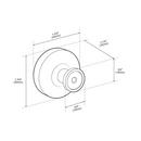 OS Round Knob- 1-3/4"- CHB 