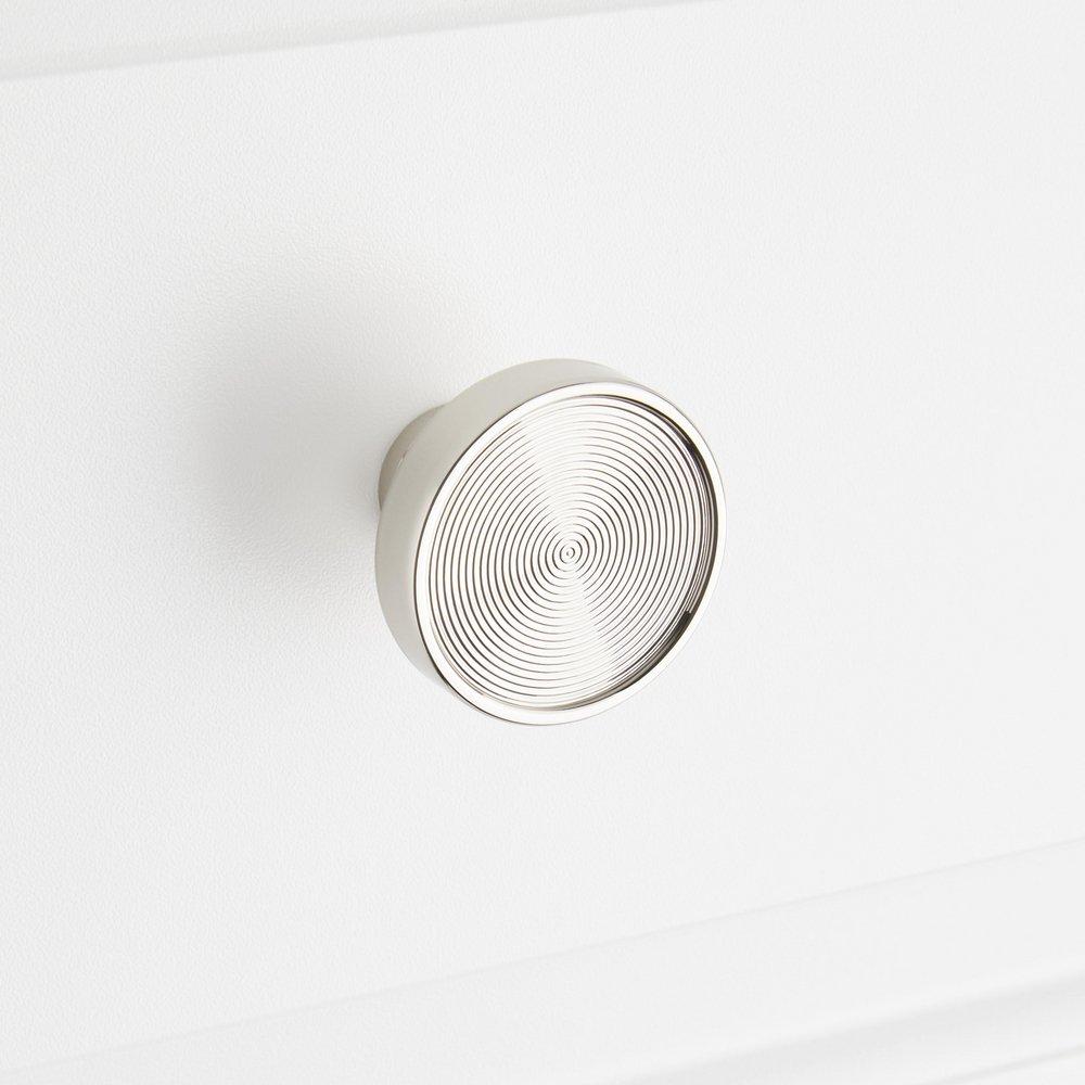 Signature Hardware Polished Nickel 1-3/4 in. Cabinet Knob 