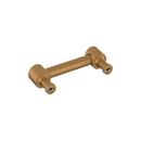 Signature Hardware Brushed Gold 3 in. Center-to-Center Cabinet Pull 
