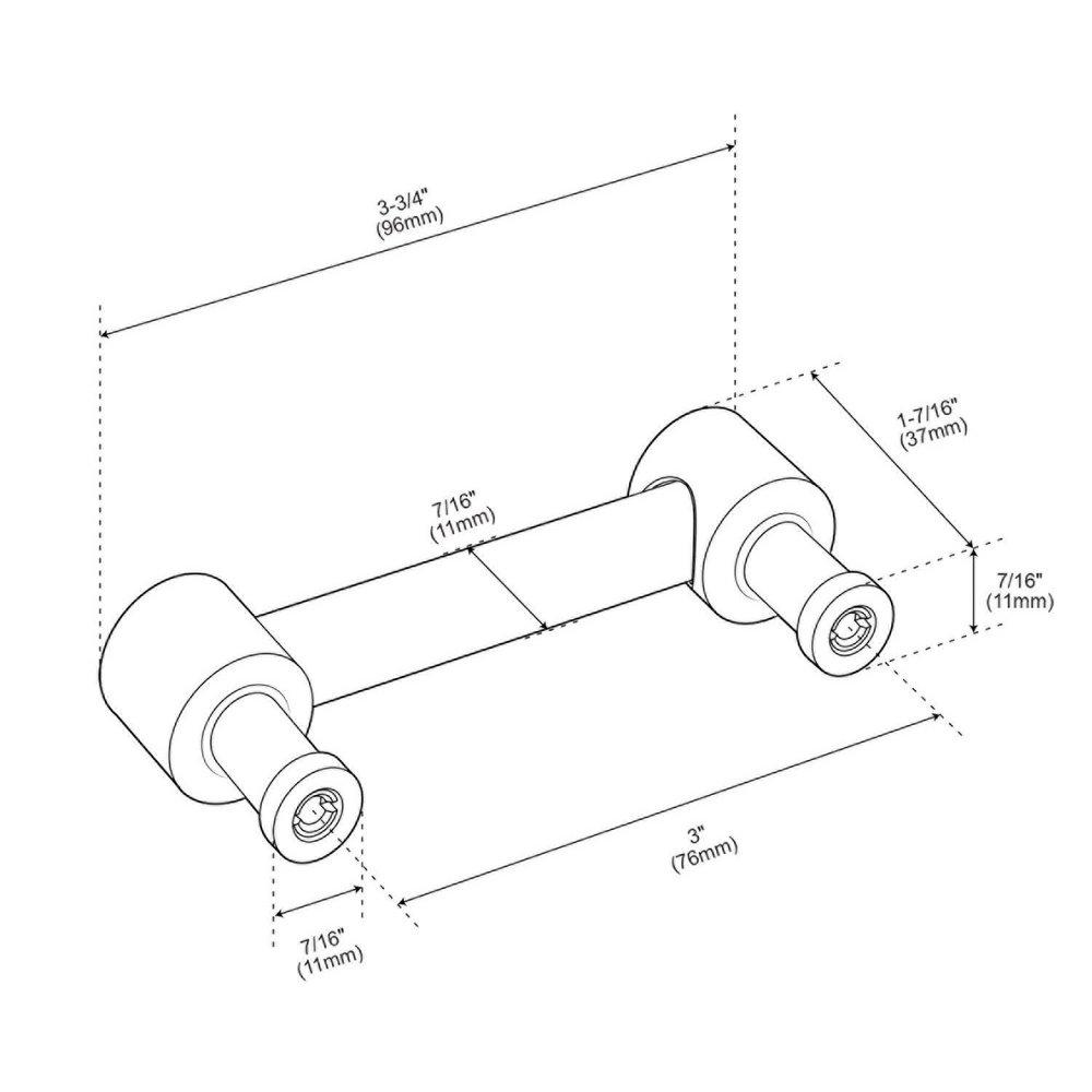Cabinet Pull- 3"- MB 