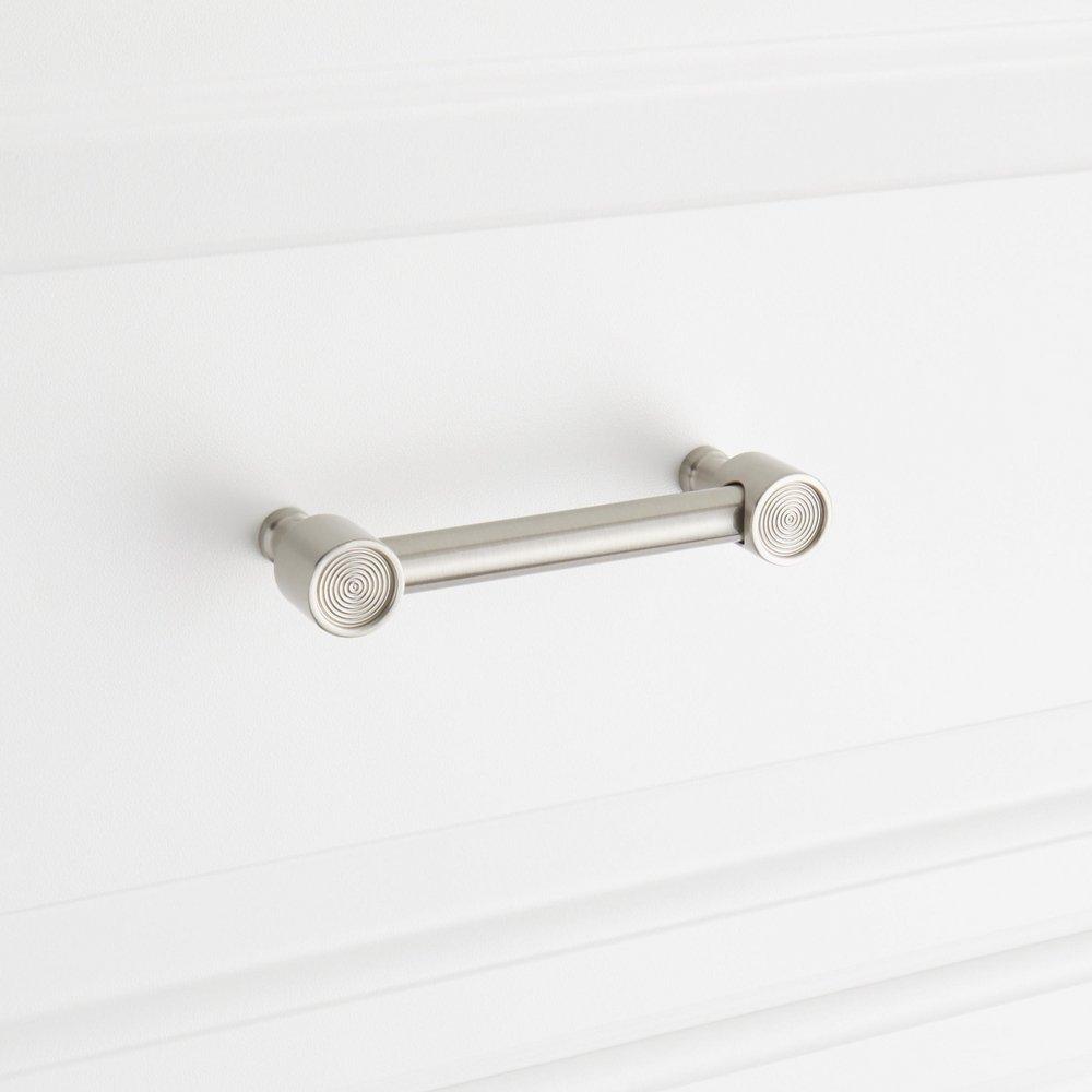 Signature Hardware Satin Nickel 3-3/4 in. Center-to-Center Cabinet Pull 
