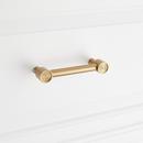 Signature Hardware Brushed Gold 5-1/16 in. Center-to-Center Cabinet Pull 
