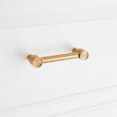 Signature Hardware Brushed Gold 5-1/16 in. Center-to-Center Cabinet Pull 