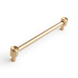 6-5/16 in. Center-to-Center Cabinet Pull in Brushed Gold