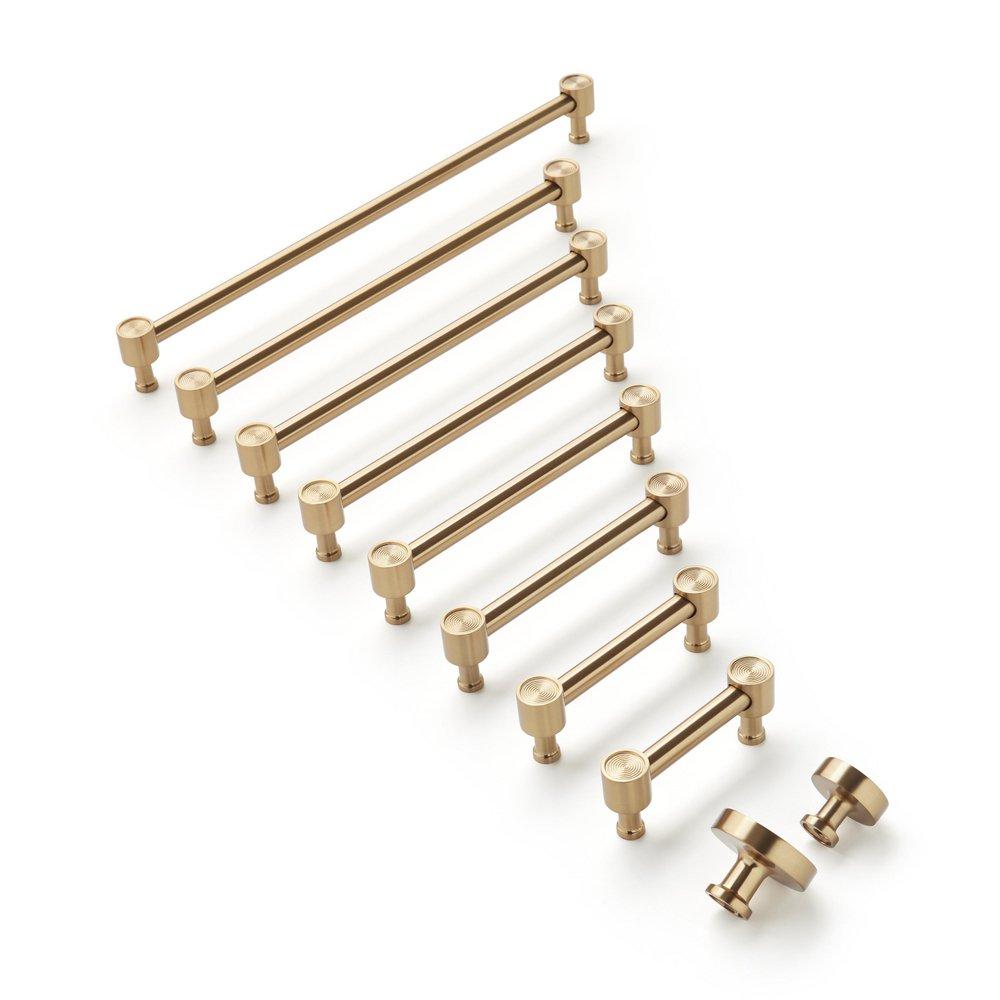 Signature Hardware Champagne Bronze 6-5/16 in. Center-to-Center Cabinet Pull 