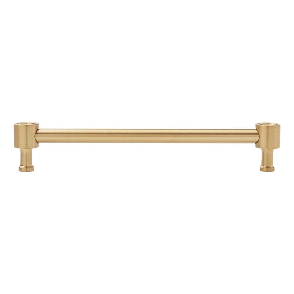 Signature Hardware Brushed Gold 7-9/16 in. Center-to-Center Cabinet Pull 