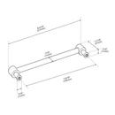 Signature Hardware Golden Champagne 7-9/16 in. Center-to-Center Cabinet Pull 