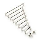 Signature Hardware Polished Nickel 7-9/16 in. Center-to-Center Cabinet Pull 