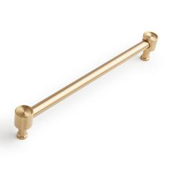 8-13/16 in. Center-to-Center Handle Cabinet Pull in Brushed Gold
