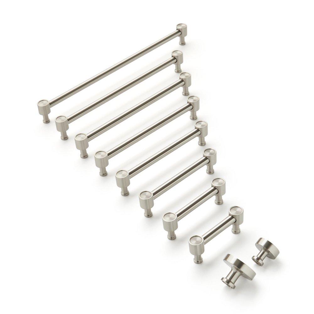 Signature Hardware Satin Nickel 8-13/16 in. Center-to-Center Cabinet Pull 