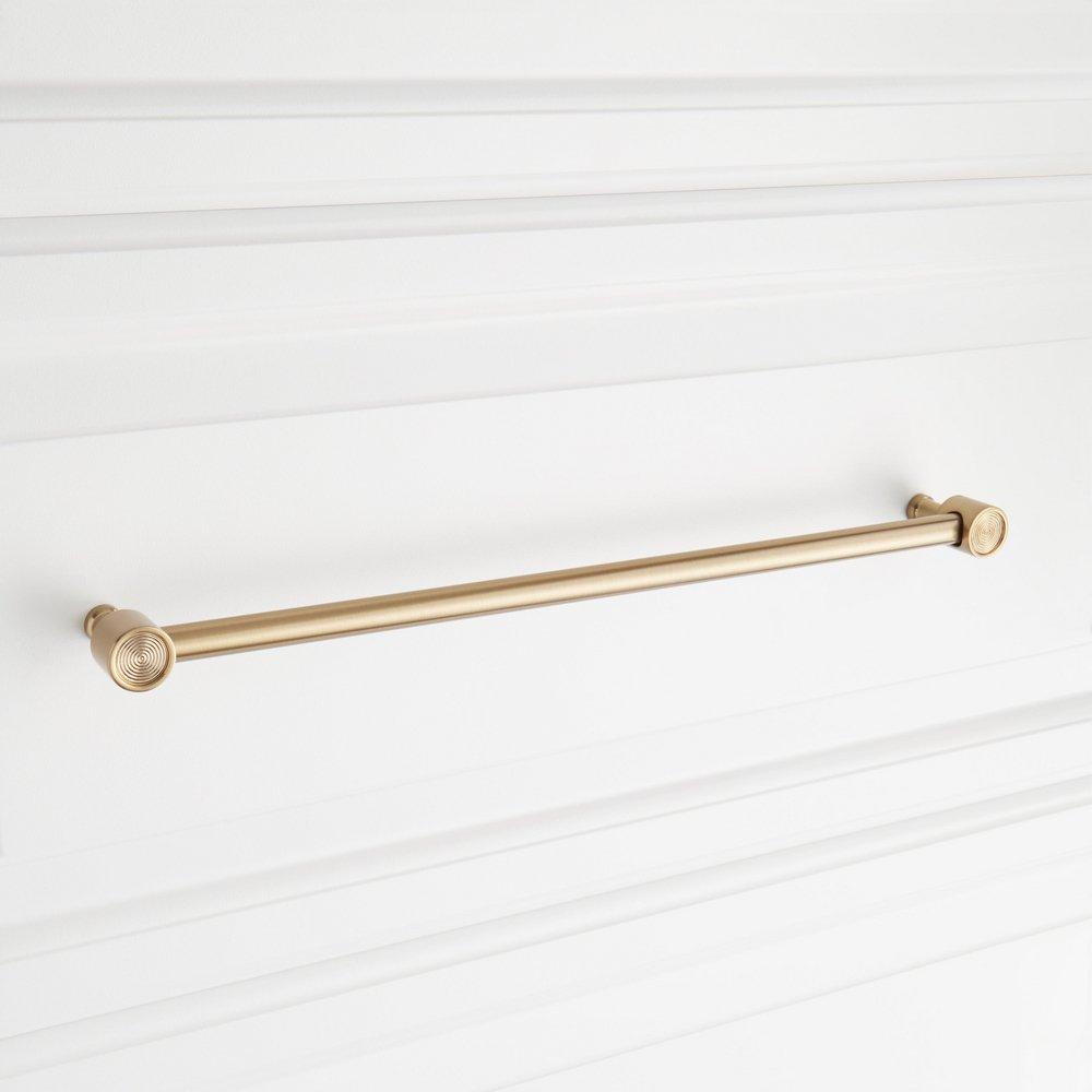 Signature Hardware Champagne Bronze 10-1/16 in. Center-to-Center Cabinet Pull 