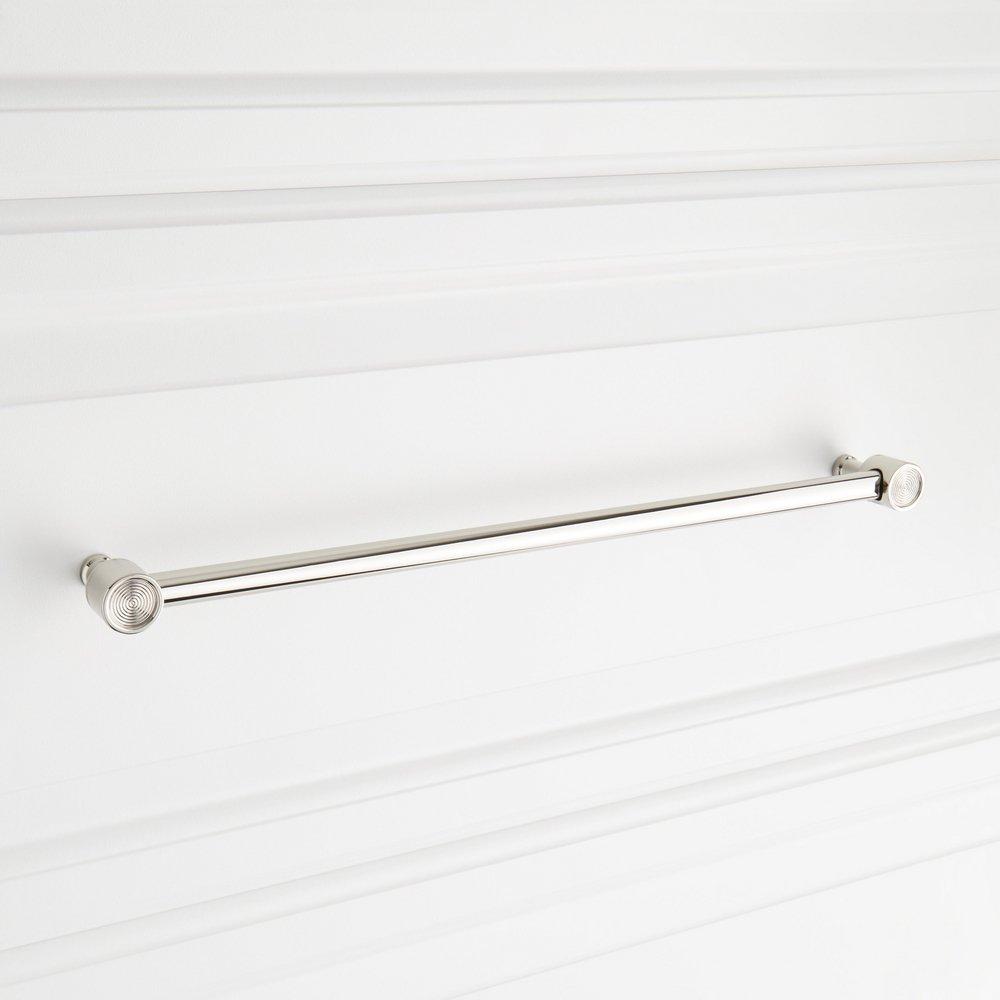 Signature Hardware Polished Nickel 10-1/16 in. Center-to-Center Cabinet Pull 