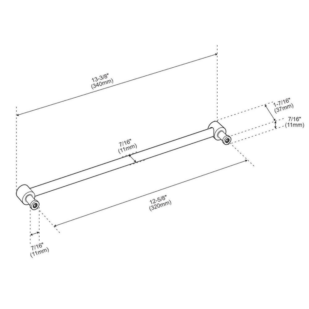 Cabinet Pull- 12-5/8"- BG 