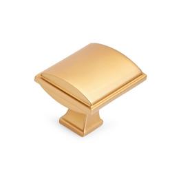 1-5/8 in. Cabinet Knob in Brushed Gold