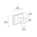 Signature Hardware Oil Rubbed Bronze 1-5/8 in. Cabinet Knob 