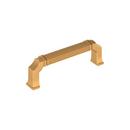 3-3/4 in. Center-to-Center Cabinet Pull in Brushed Gold