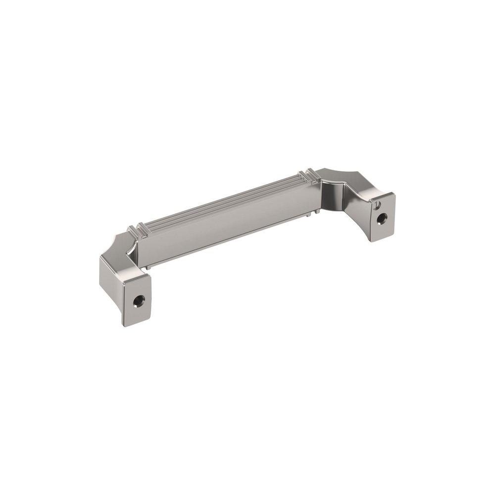 Signature Hardware Polished Nickel 3-3/4 in. Center-to-Center Cabinet Pull 