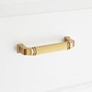 Signature Hardware Brushed Gold 5-1/16 in. Center-to-Center Cabinet Pull 