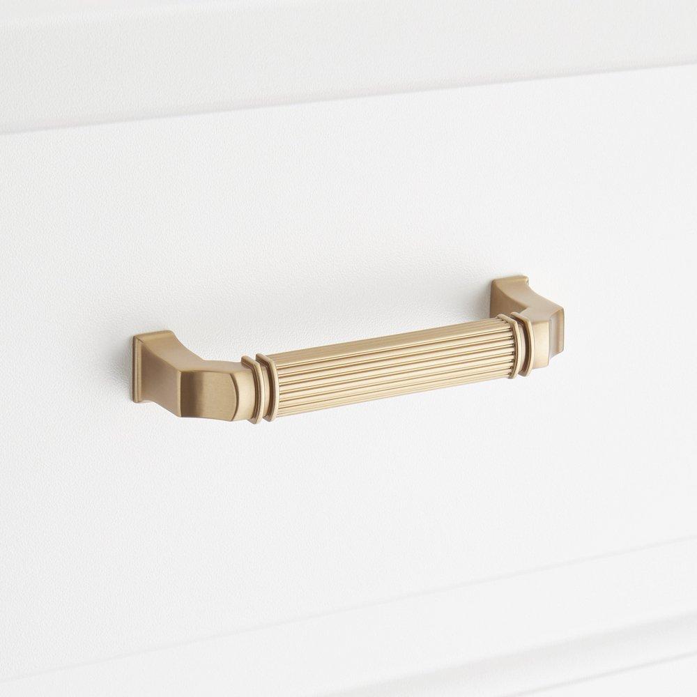 Signature Hardware Champagne Bronze 5-1/16 in. Center-to-Center Cabinet Pull 
