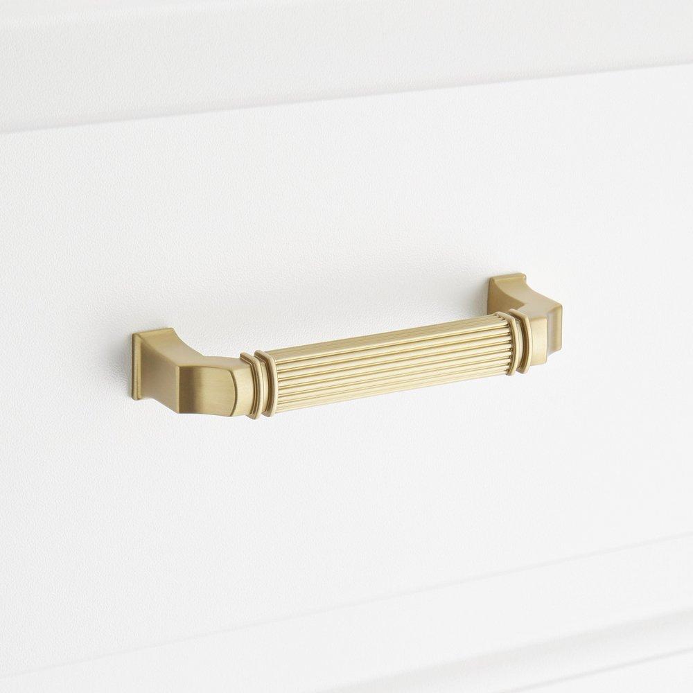Signature Hardware Golden Champagne 5-1/16 in. Center-to-Center Cabinet Pull 