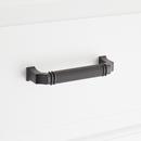 Signature Hardware Matte Black 5-1/16 in. Center-to-Center Cabinet Pull 