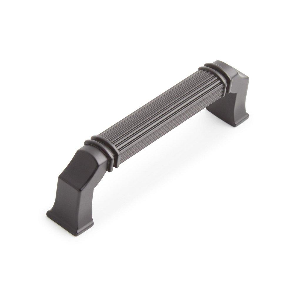 Signature Hardware Matte Black 5-1/16 in. Center-to-Center Cabinet Pull 