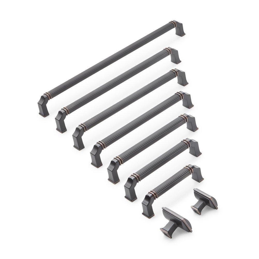 Signature Hardware Oil Rubbed Bronze 5-1/16 in. Center-to-Center Cabinet Pull 