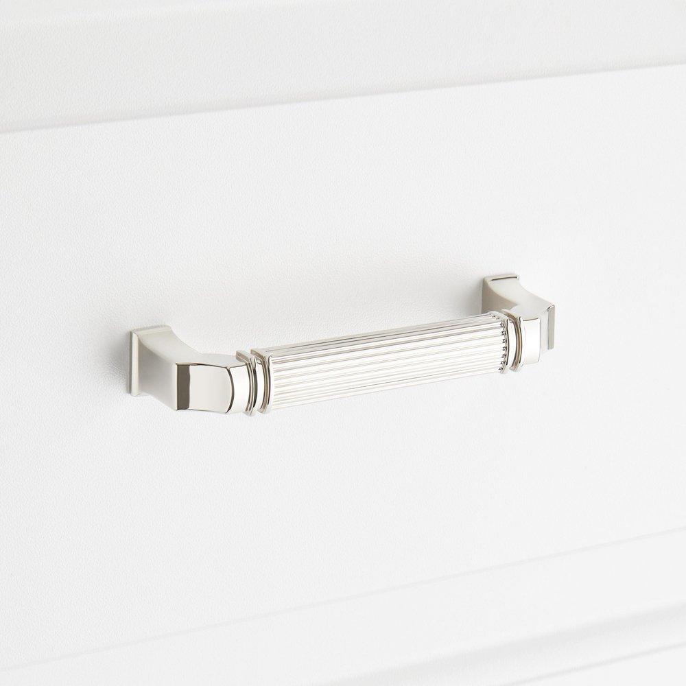 Signature Hardware Polished Nickel 5-1/16 in. Center-to-Center Cabinet Pull 