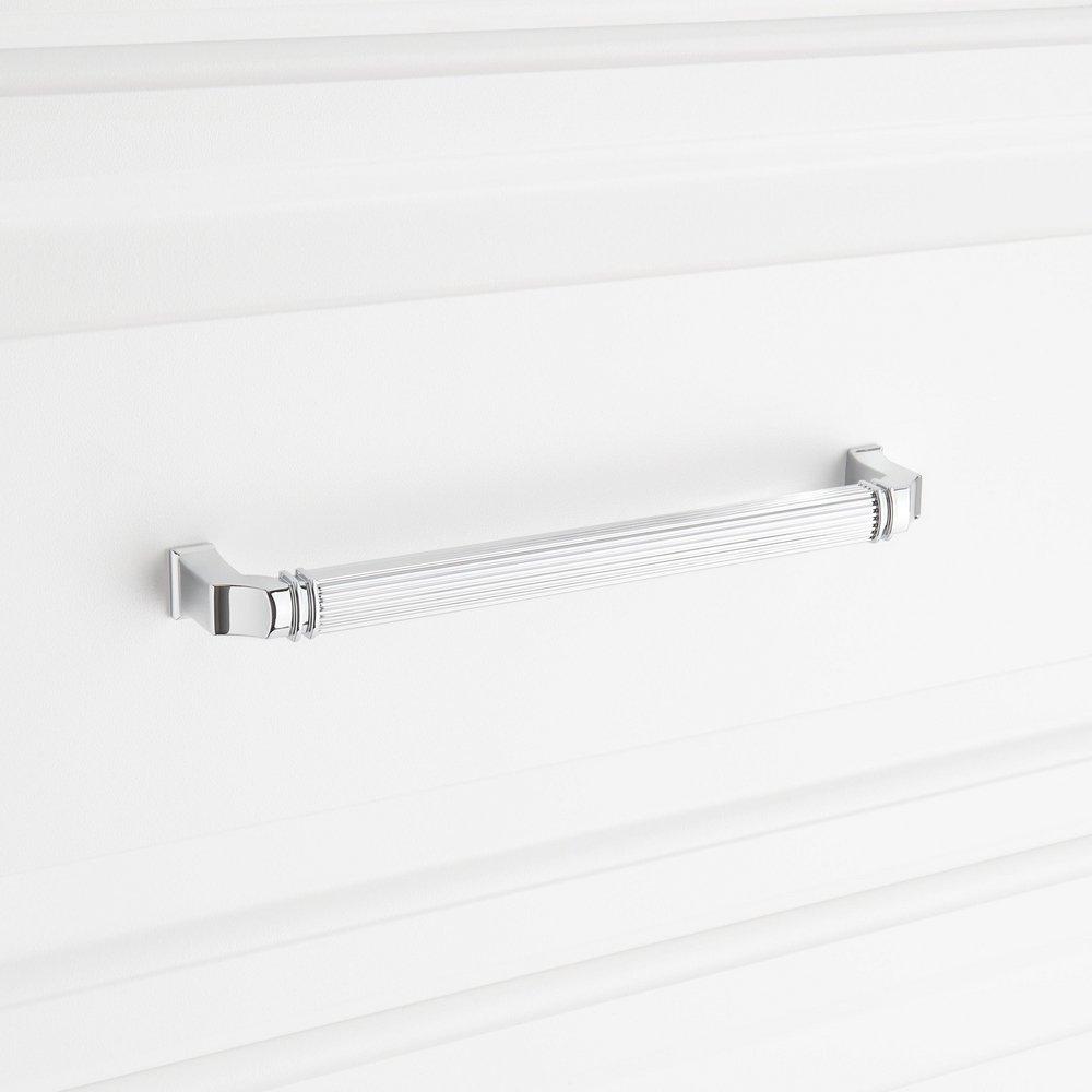 Signature Hardware Polished Chrome 6-5/16 in. Center-to-Center Cabinet Pull 