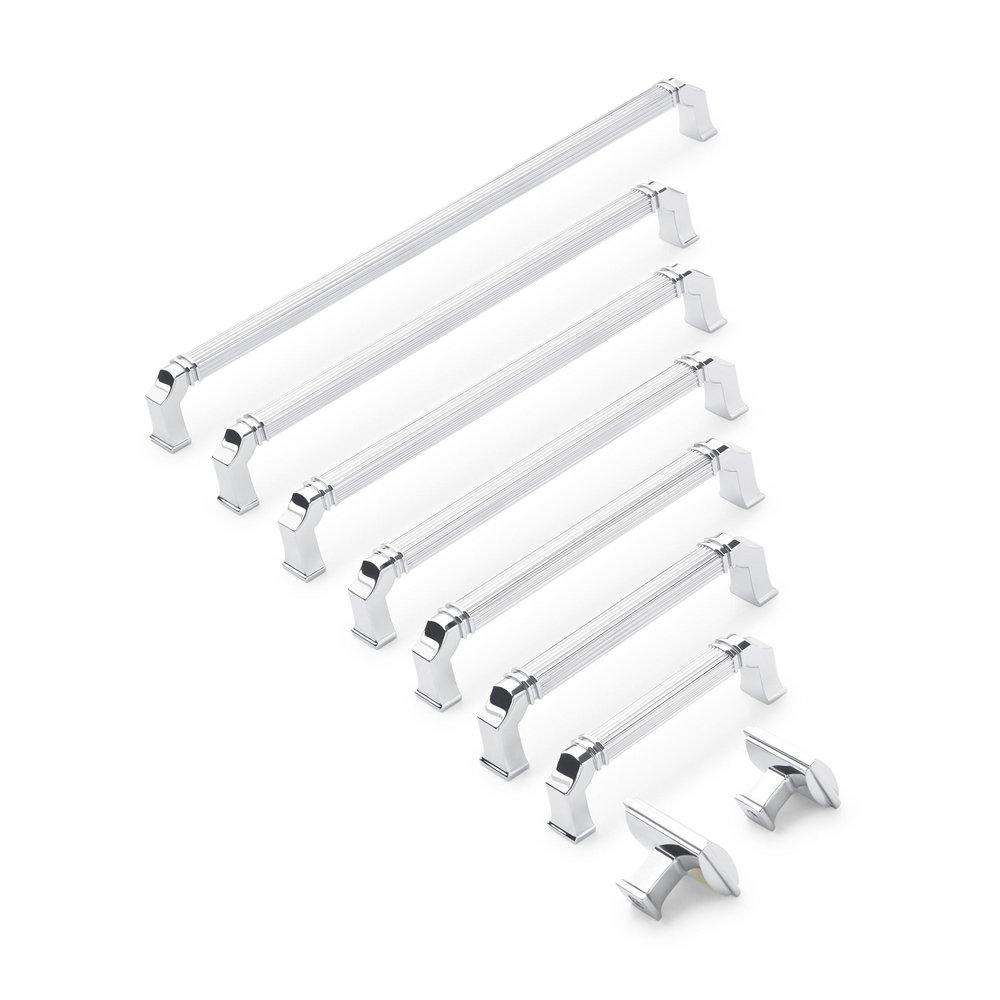 Signature Hardware Polished Chrome 6-5/16 in. Center-to-Center Cabinet Pull 
