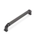 Signature Hardware Matte Black 6-5/16 in. Center-to-Center Cabinet Pull 