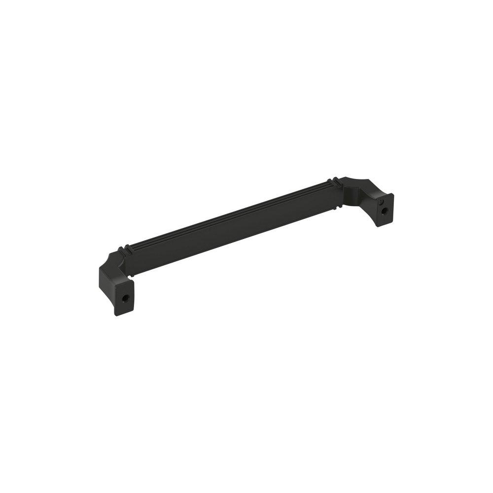 Signature Hardware Matte Black 6-5/16 in. Center-to-Center Cabinet Pull 