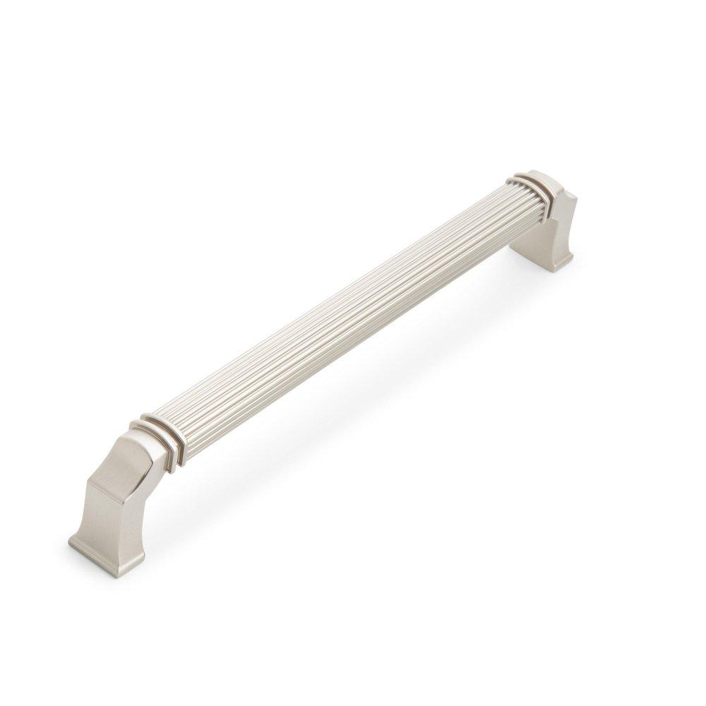 Signature Hardware Satin Nickel 6-5/16 in. Center-to-Center Cabinet Pull 