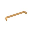 Signature Hardware Brushed Gold 7-9/16 in. Center-to-Center Cabinet Pull 