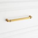 Signature Hardware Brushed Gold 7-9/16 in. Center-to-Center Cabinet Pull 