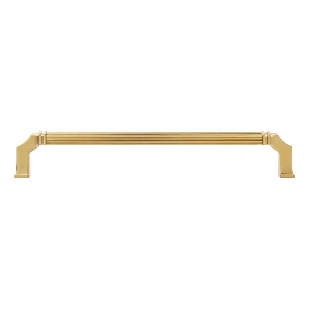 Signature Hardware Brushed Gold 7-9/16 in. Center-to-Center Cabinet Pull 