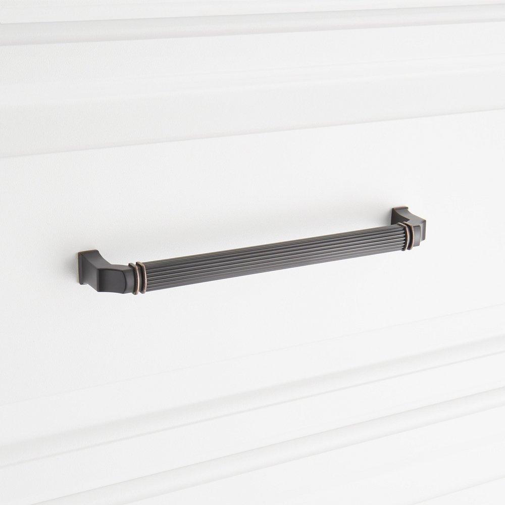 Signature Hardware Oil Rubbed Bronze 7-9/16 in. Center-to-Center Cabinet Pull 