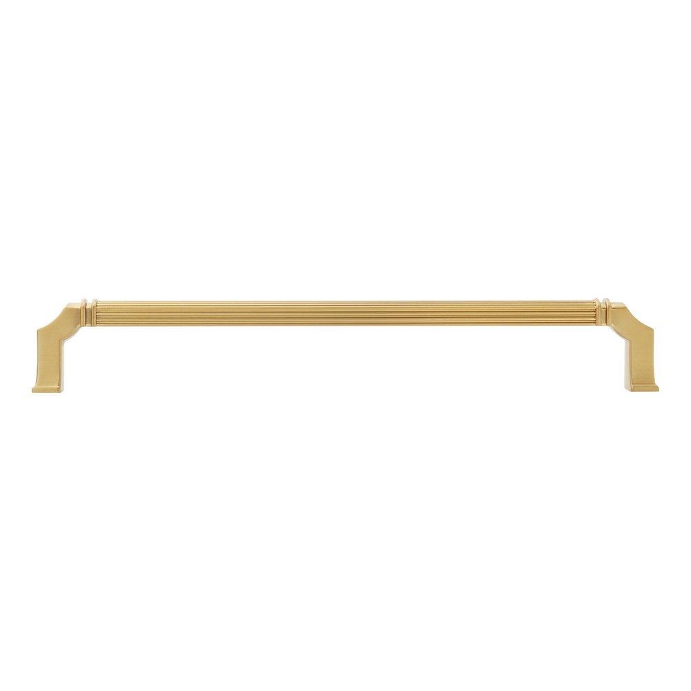 Signature Hardware Brushed Gold 8-13/16 in. Center-to-Center Cabinet Pull 