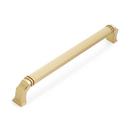 Signature Hardware Golden Champagne 8-13/16 in. Center-to-Center Cabinet Pull 