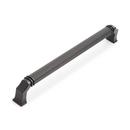 Signature Hardware Matte Black 8-13/16 in. Center-to-Center Cabinet Pull 