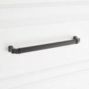 Signature Hardware Matte Black 8-13/16 in. Center-to-Center Cabinet Pull 