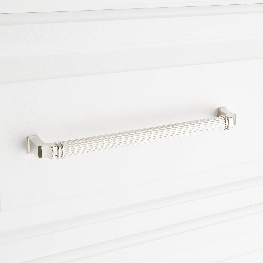 Signature Hardware Polished Nickel 8-13/16 in. Center-to-Center Cabinet Pull 