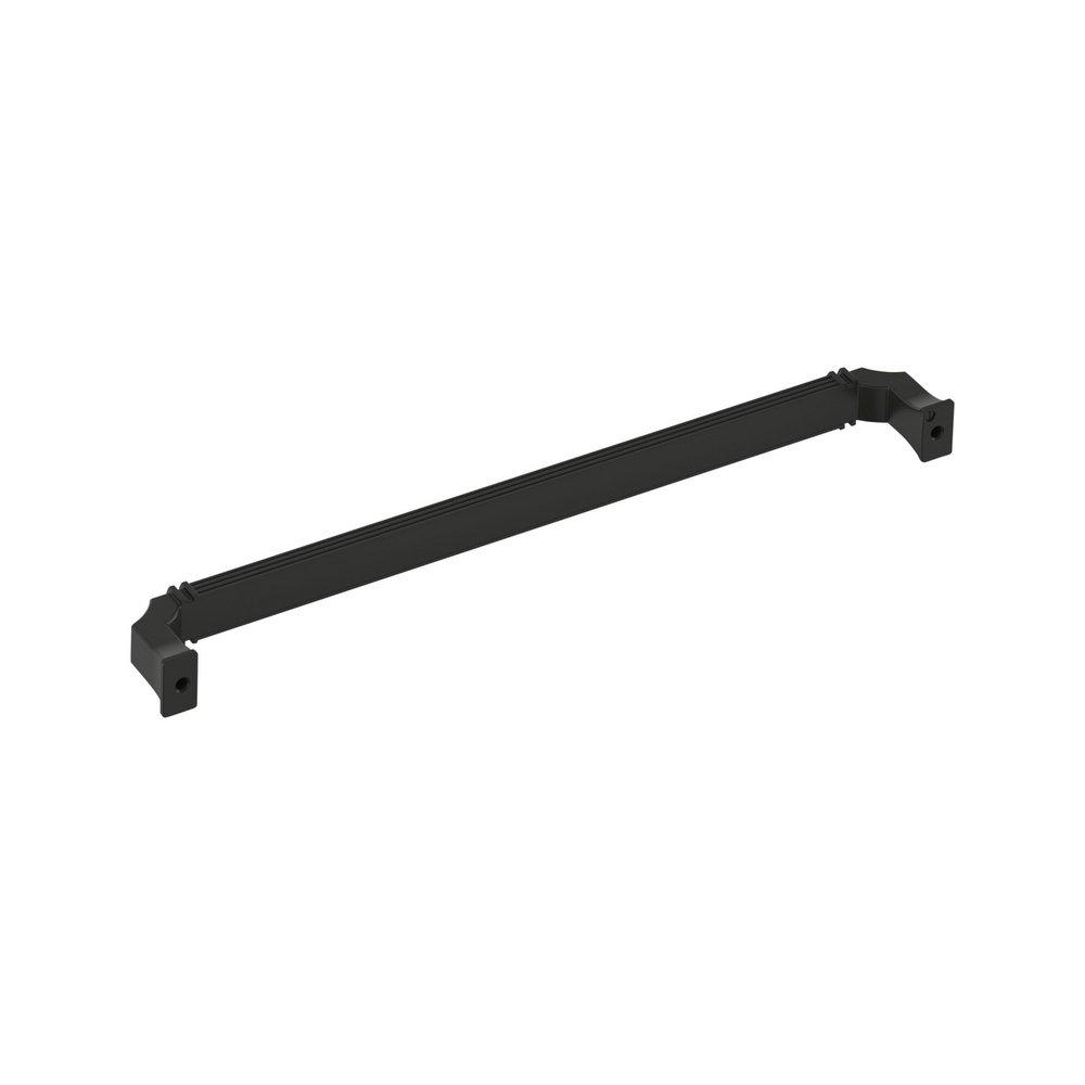 Signature Hardware Matte Black 10-1/16 in. Center-to-Center Cabinet Pull 