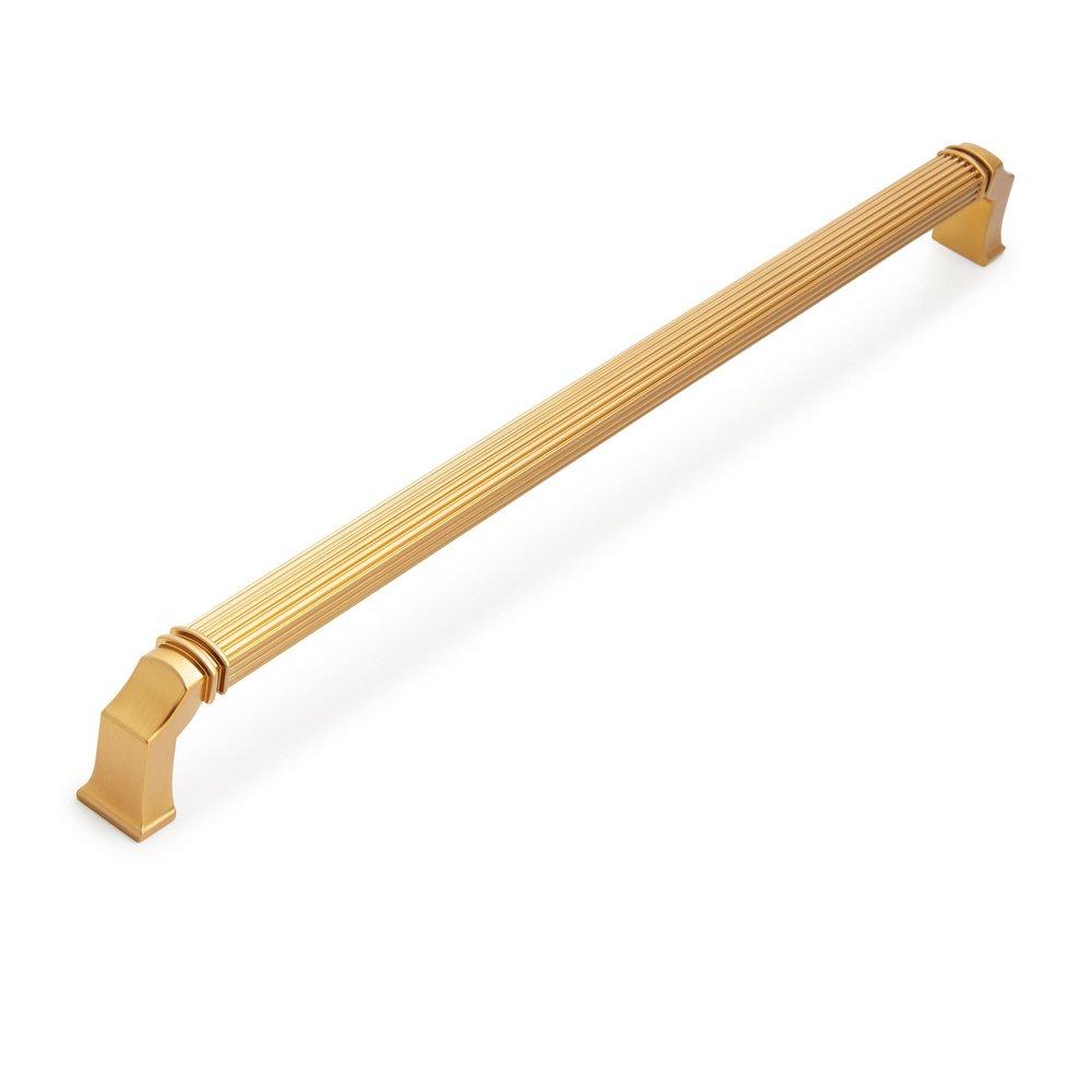 Signature Hardware Brushed Gold 12-5/8 in. Center-to-Center Cabinet Pull 