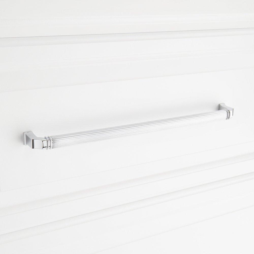 Signature Hardware Polished Chrome 12-5/8 in. Center-to-Center Cabinet Pull 