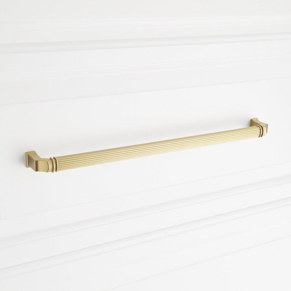 Signature Hardware Golden Champagne 12-5/8 in. Center-to-Center Cabinet Pull 