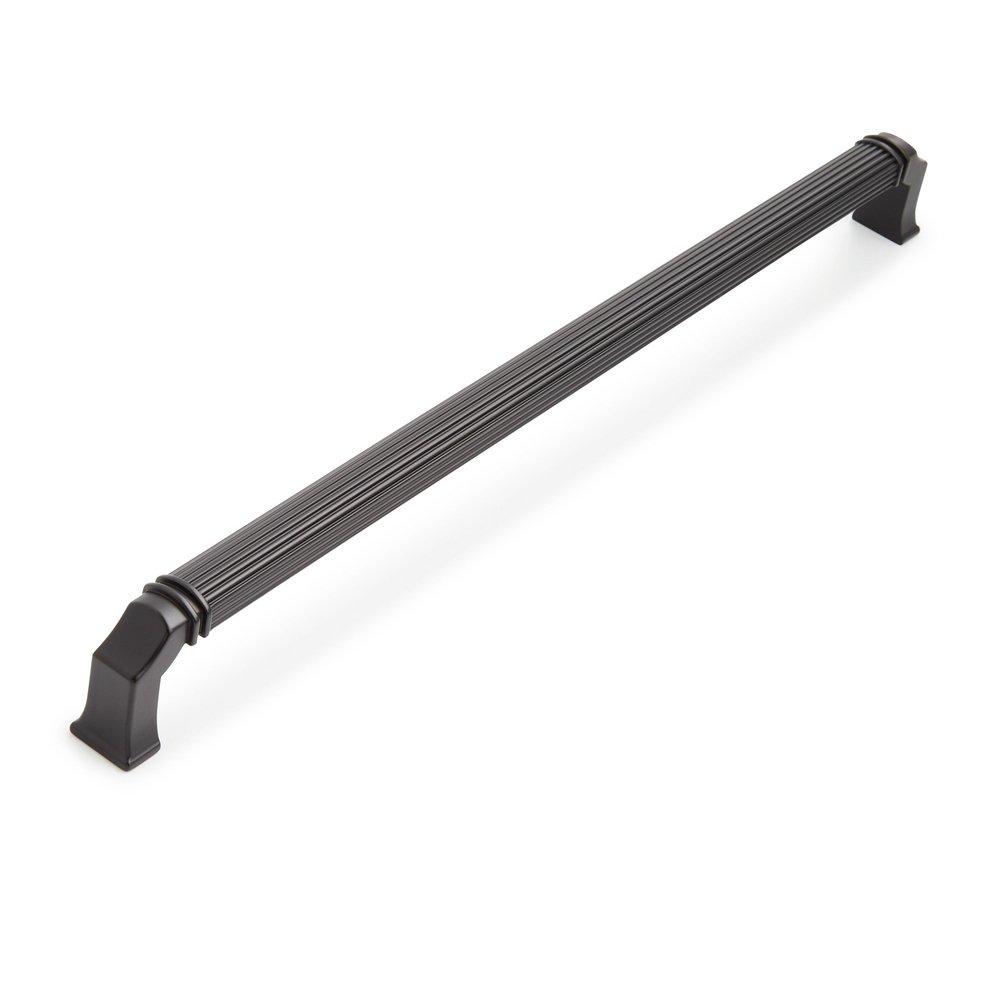 Signature Hardware Matte Black 12-5/8 in. Center-to-Center Cabinet Pull 