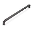 Signature Hardware Matte Black 12-5/8 in. Center-to-Center Cabinet Pull 